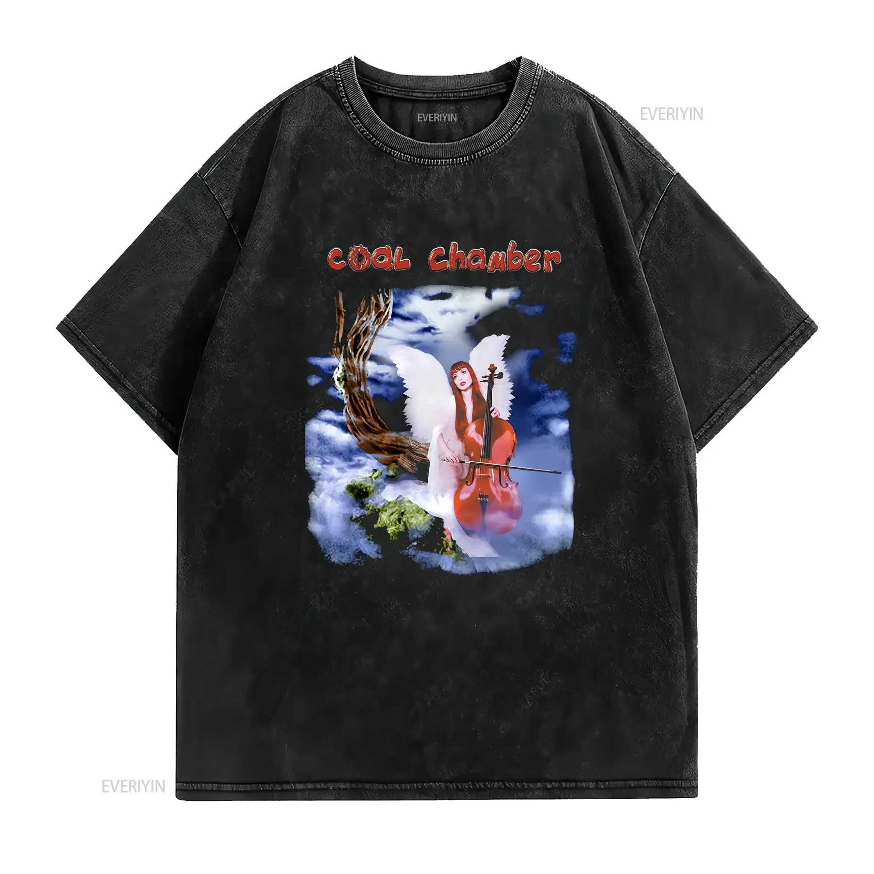 1999 COAL CHAMBER Band Music Black Size S to 5Xl T Shirt AH1297 vintage Washed Slightly Top For Everyday Wear Stretched