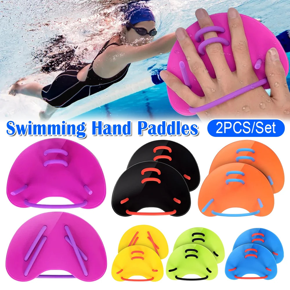 

Swim Hand Paddles Elastic Adjustable Hand Fins Eco ABS Freestyle Pool Training Paddles with TPU Strap Professional Swimming Gear