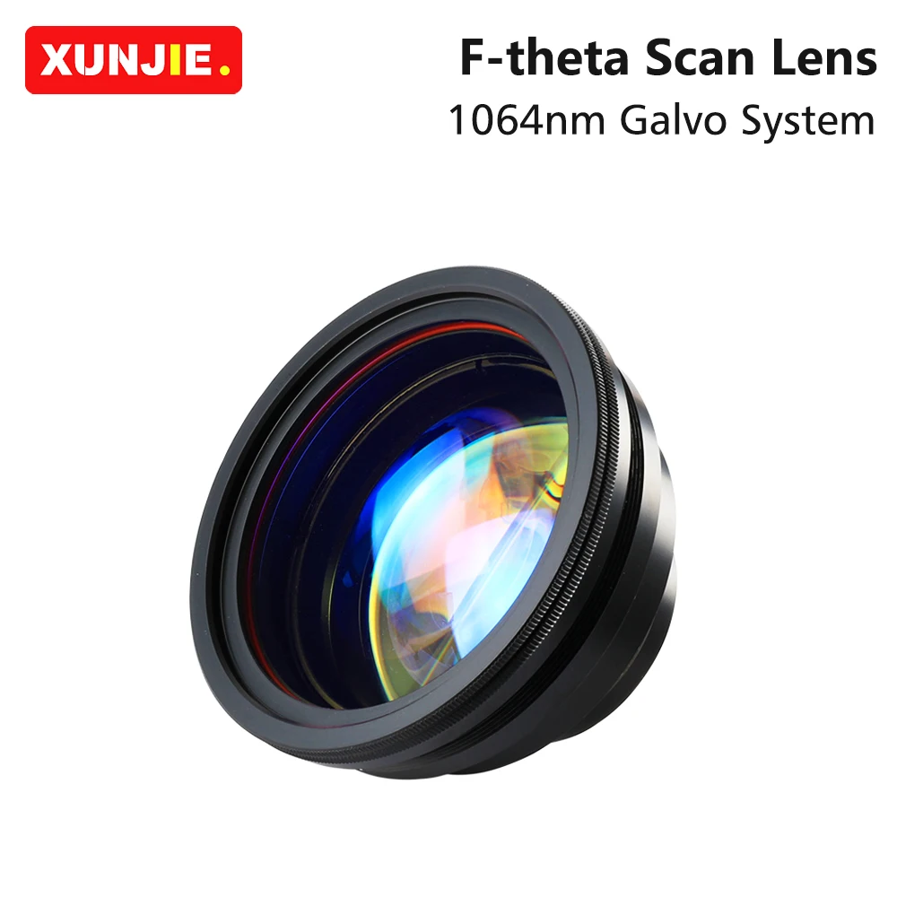 F-theta Scan Lens para Yag Optical Fiber Field Lens Laser Marking Machine Parts 1064nm 50x50300x300 mm F63420 mm