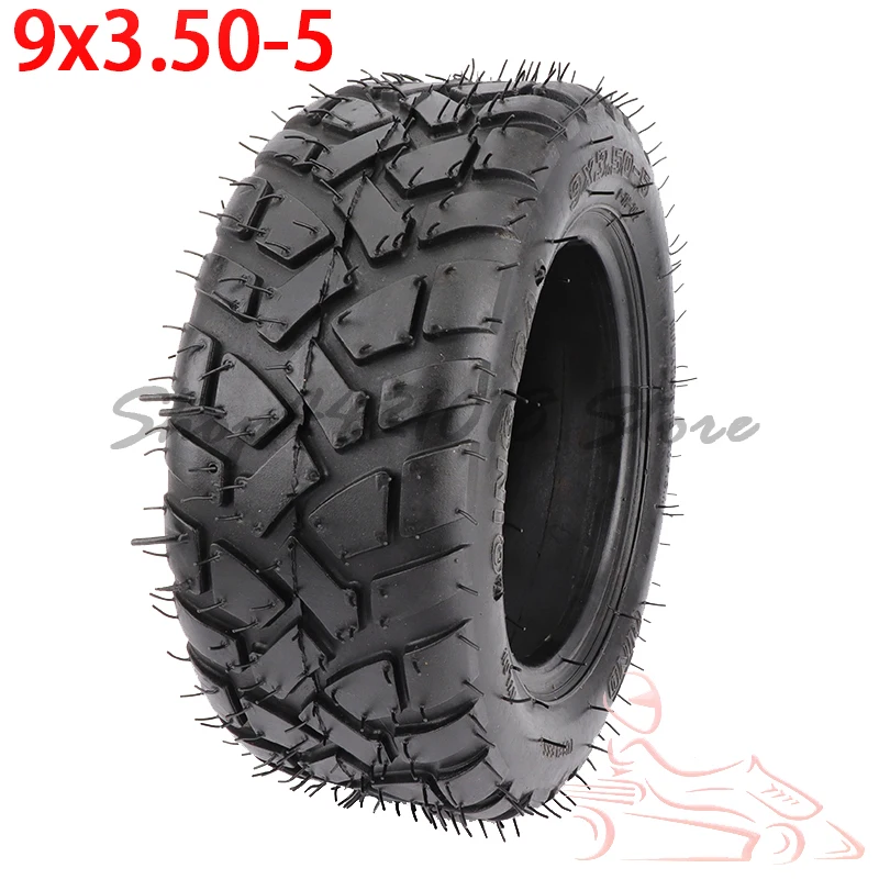 9x3.50-5 Vacuum Tire 9*3.50-4 Tubeless Tyre for Electric Skateboard Scooter Snow Sweepe Parts