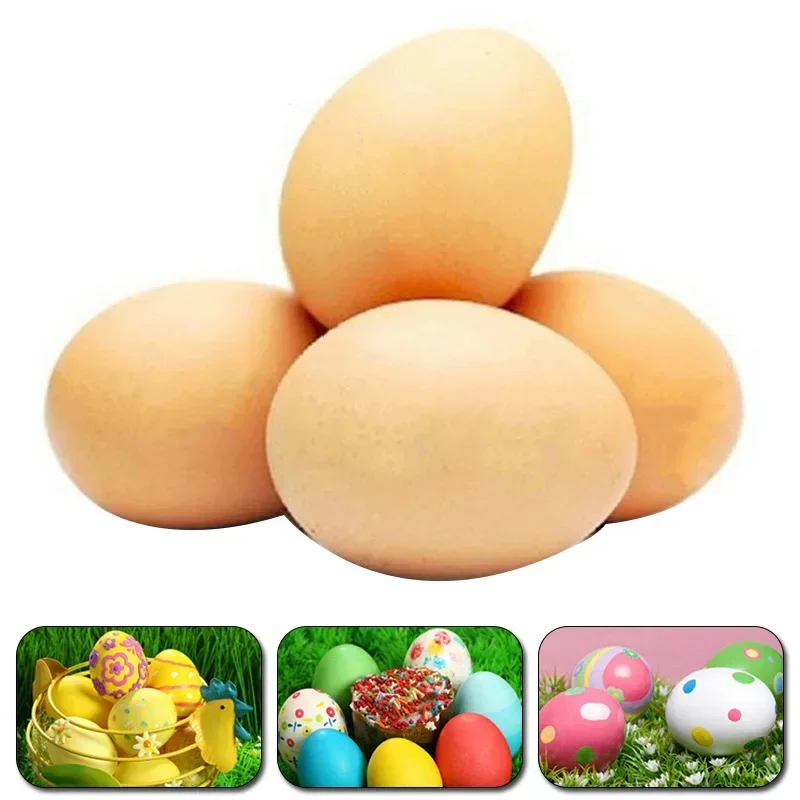 5/10Pcs Chicken House Small Fake Eggs 5.5*4cm Farm Animal Supplies Cages Accessories Guide  Nest Egg Painting