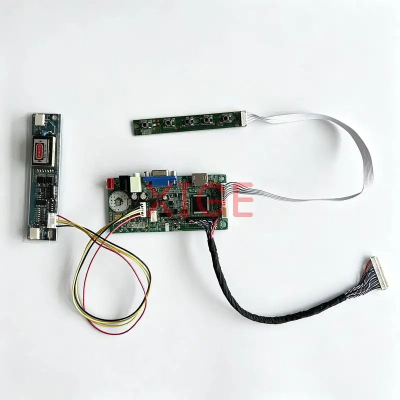

For LTN160AT04 LM156WH1 CLAA185WA02 CLAA185WA03 Monitor Controller Drive Board Kit LVDS 30-Pin 2-CCFL 1366x768 HDMI+VGA 1366*768