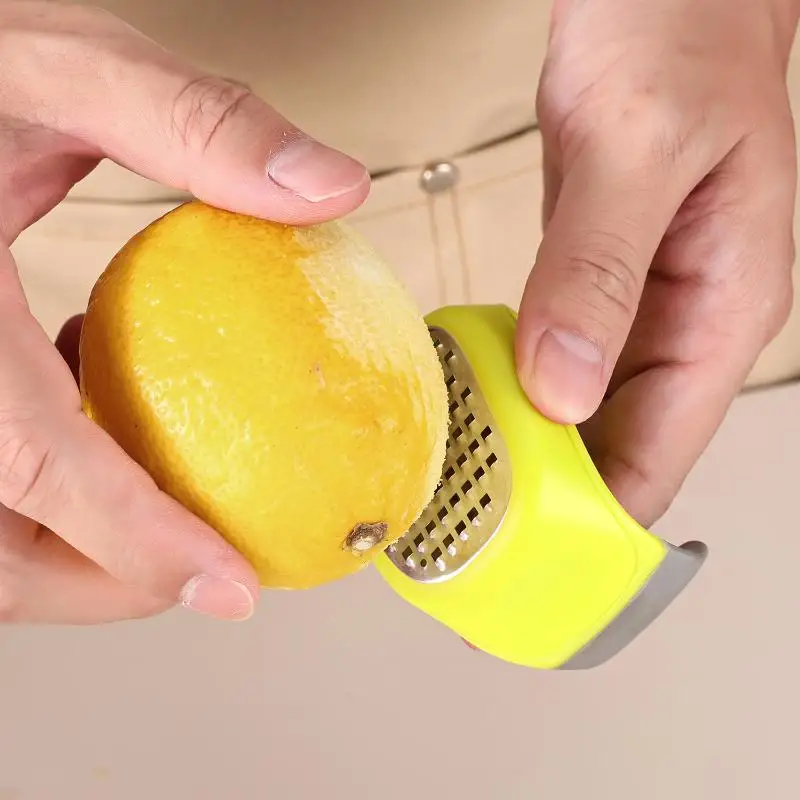 【HG】Stainless Steel 4-in-1 Manual Grater & Slicer - Lemon, Cheese,Garlic, Ginger Shredder,Compact Kitchen Tool For Vegetables