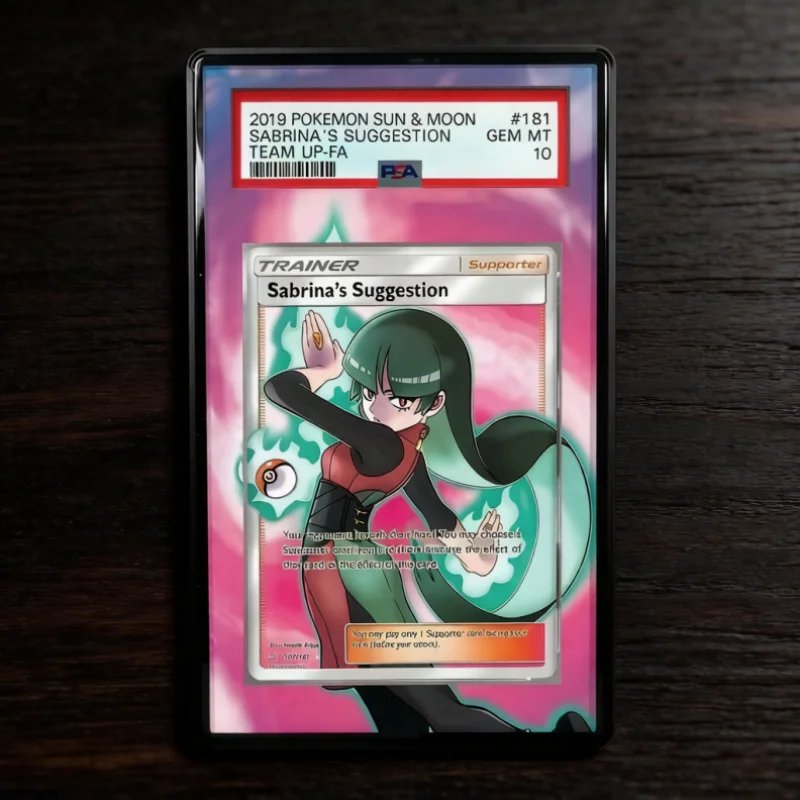 Expositor de arte de anime para Pokémon Marnie Pride Serena, regalos de arte de juego, estuche protector de acrílico, llavero, juguetes de nivel de evaluación
