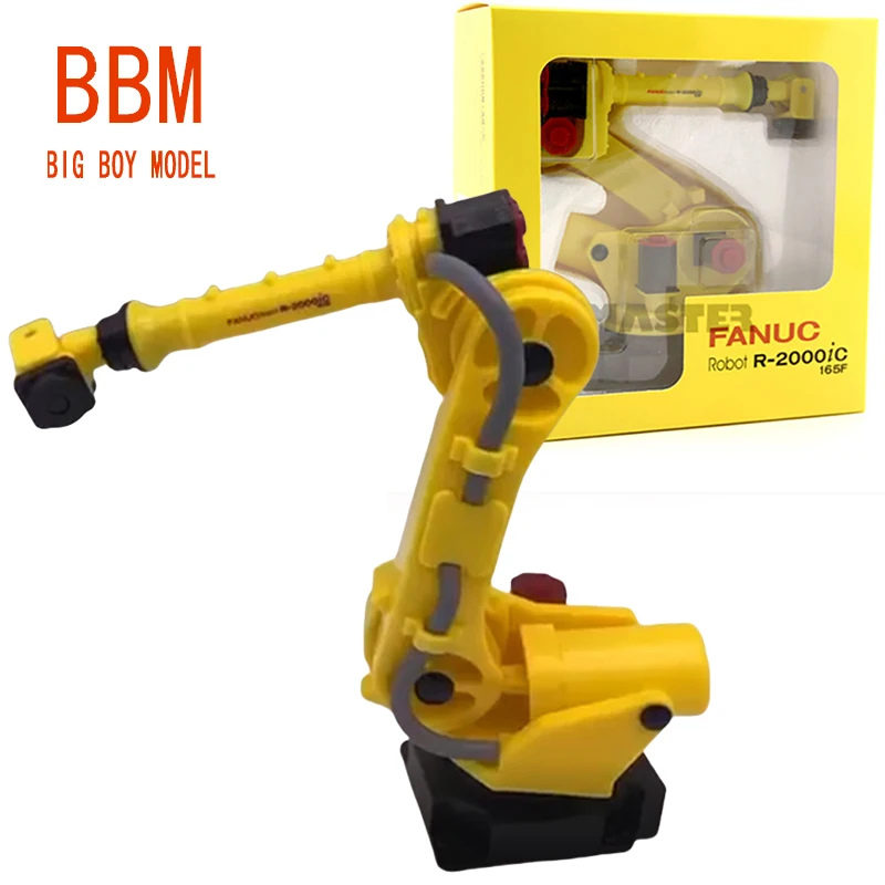 Diecast 1/10 Scale FANUC 2000ic Six-axis Robotic Arm Simulation Model Industrial Robot Teaching AIDS Static Display Toys for Boy