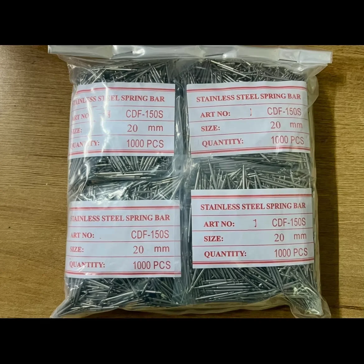 1000pcs/A Lot Stainless Steel Spring Bar Tool DAT 1.5/1.8mm Professional Watch Connecting Rod Watch Bracelet Pin Size 8-30mm