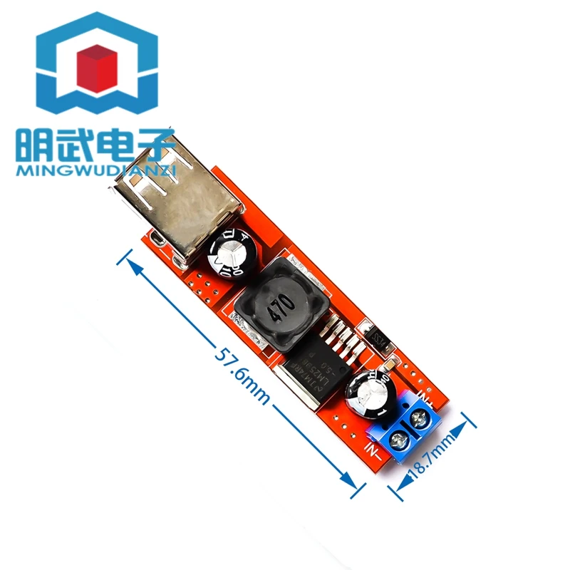 Dual USB Output 9V/12V/24V/36V To 5VDCDC Car Charging 3A step-down Voltage Regulator Module