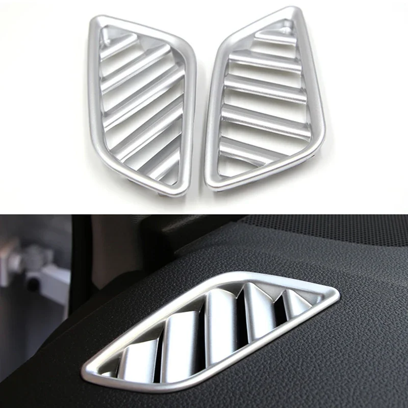 Front Air Outlet Vent Small Trim Frame ABS Decoration Panel Cover Strips Accessories Fit For Audi A4 B9 2017 2018 2019