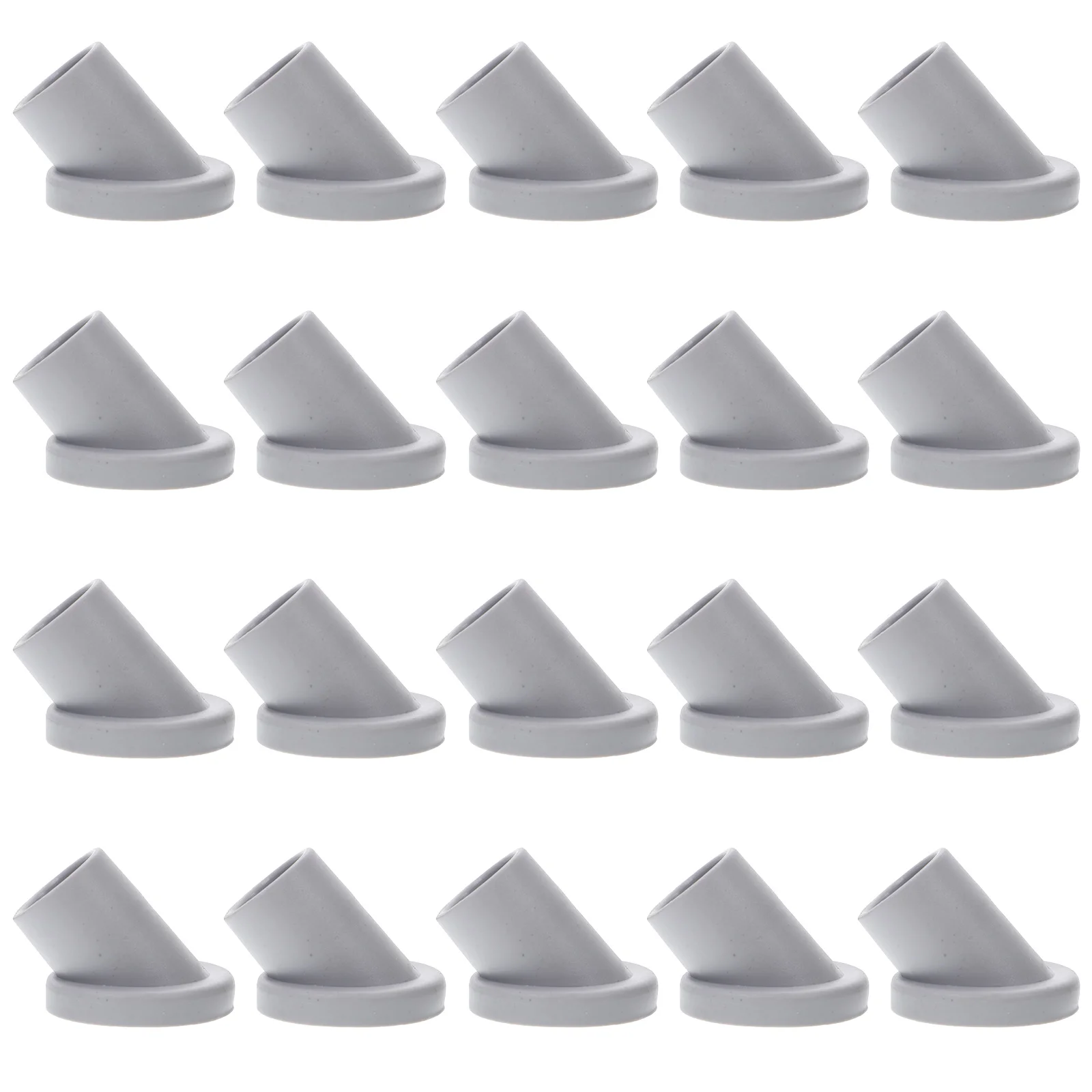 20 Pcs Rubber Feet Chair Floor Protectors for Hardwood Foot Pad Mat Furniture Covers Leg Pvc Stoppers Prevent Sliding Chairs