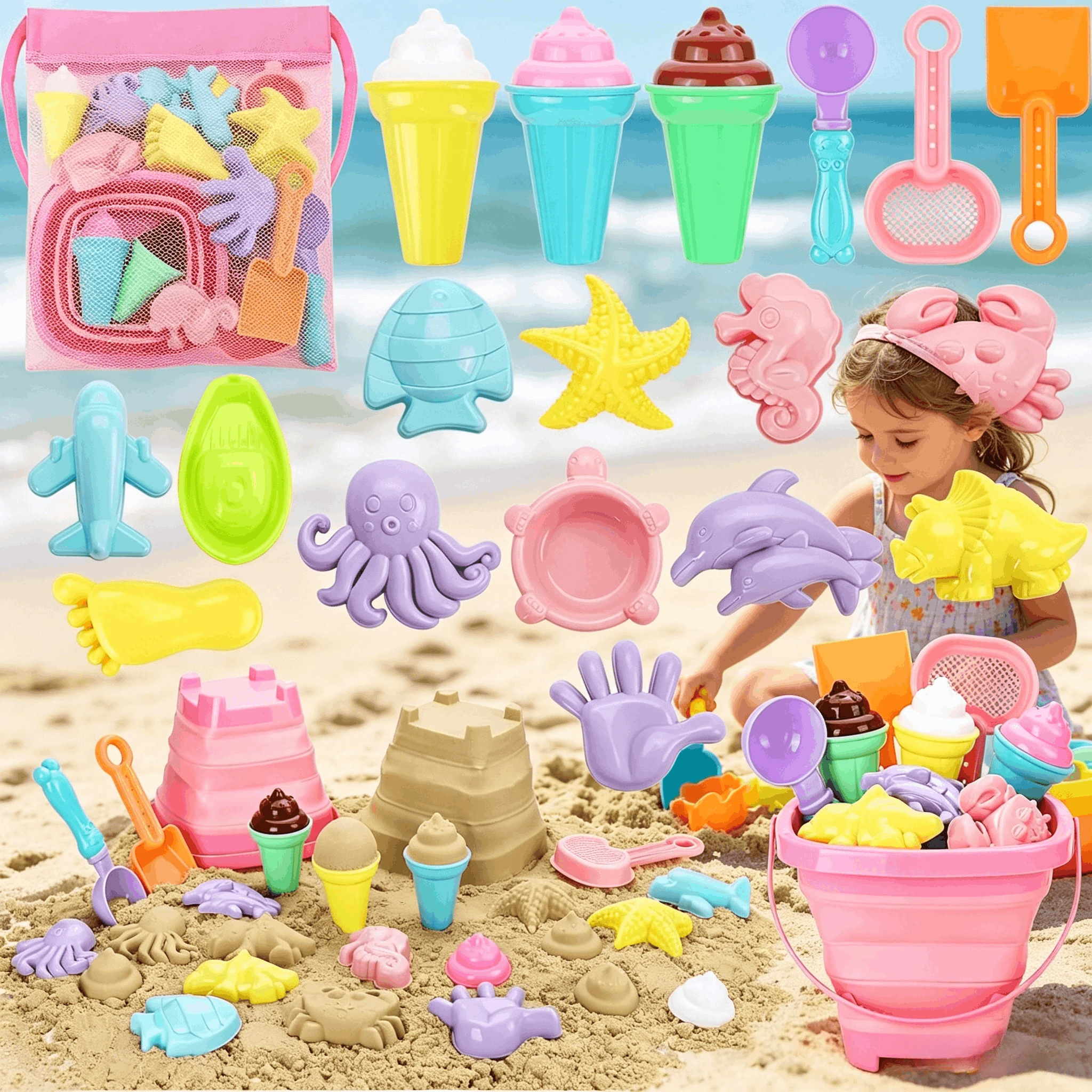 beach-sand-toys-for-kids-beach-toys-set-with-ice-cream-cake-sand-molds-mesh-beach-bag-shovel-rake-for-toddler-sandbox-outdoor
