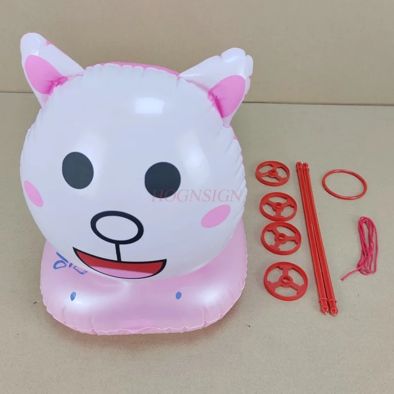 

girl Inflatable Animal Cute Pig Tiger Cartoon Animal Boys Girl Inflatable Toy Hand Pulling Balloons Toys Carparty Decorations