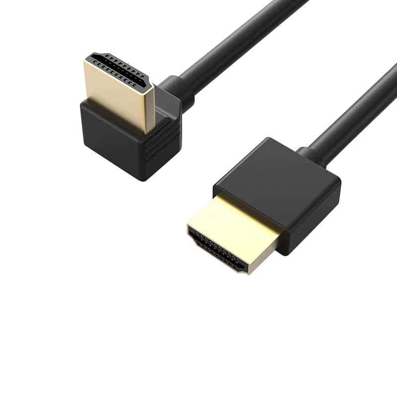 Canfon HD Cable 90 Degree Angle Bend Skyworth Hisense HDMI-Compatible Interface Data Line Set Box Connect TV