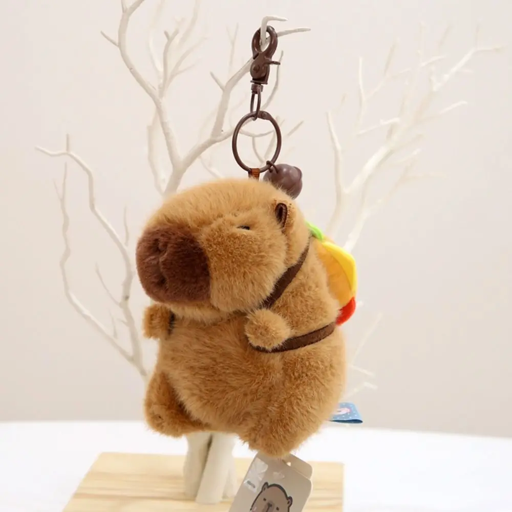 Cosplay Capybara Plush Toys Cartoon Home Decor Simulation Capybara Stuffed Animals Dolls Plush Keychain Kids