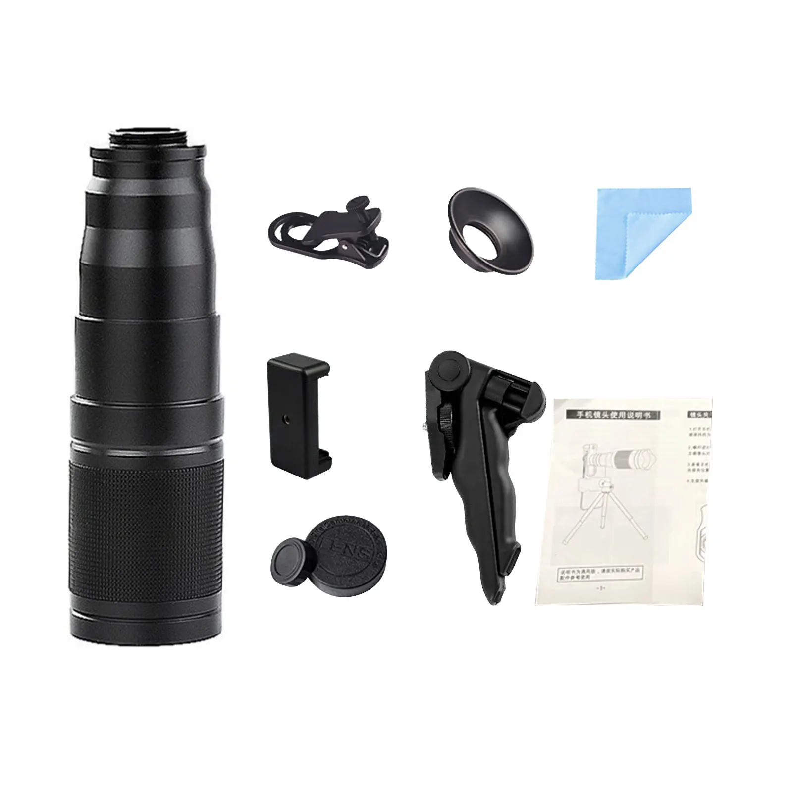 

22X Phone Camera Lens 22X Telephoto Phone Camera Lens Clip-On Zoom Lens for Most Smartphones Picture Video Taking