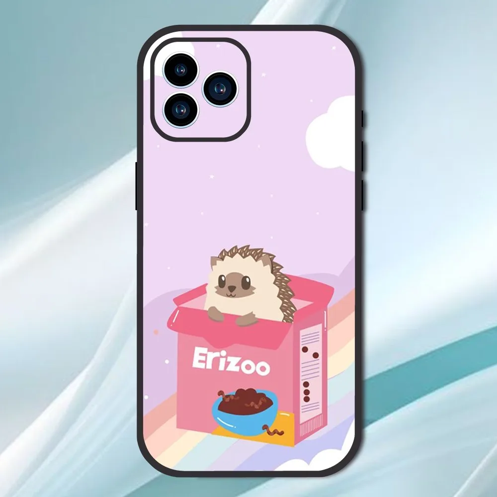 Cartoon Hedgehog Cute Phone Case For iPhone 13 12 11 14 15 Pro XS Max XR X 8 7 6S 6 Plus Soft Back case