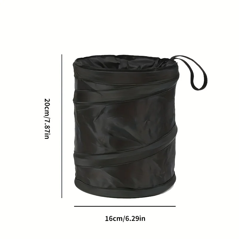 Portable folding hanging storage bucket, car car trash can, cabinet bathroom trash can