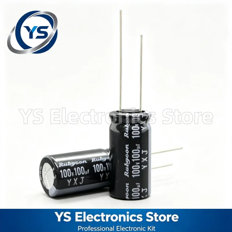 Rubycon YXJ Series 100V100UF 10x20mm 100YXJ100M10X20 100UF100V 100V 100UF Electrolytic Capacitor Brand New Genuine Japan 20%