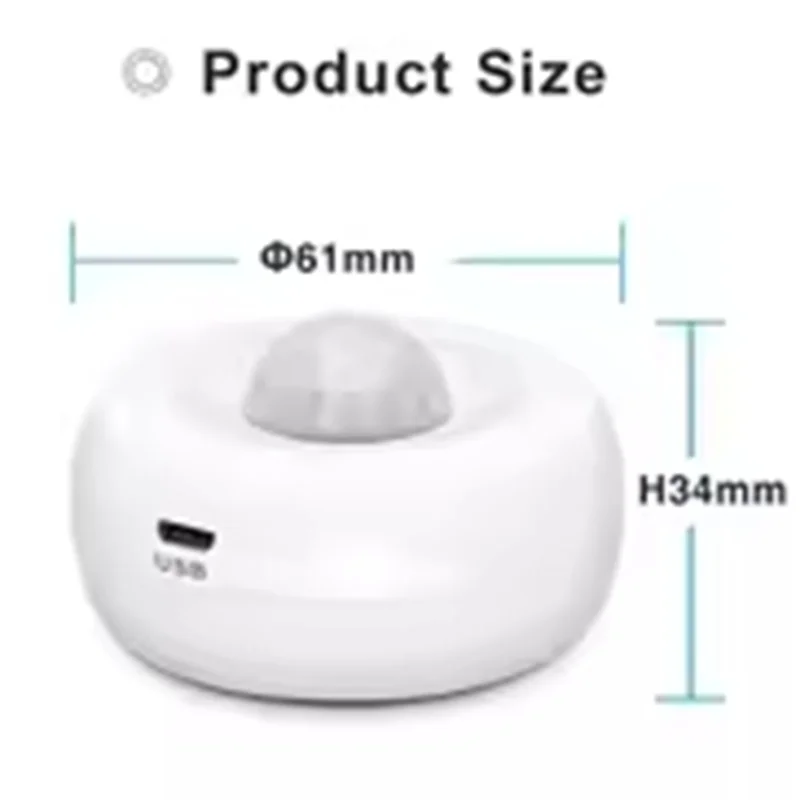 Détecteur omnidirectionnel FFYY-360 degrés, capteur WIFI PIR, prise en charge Alexa et Google pour garantir la sécurité de la maison