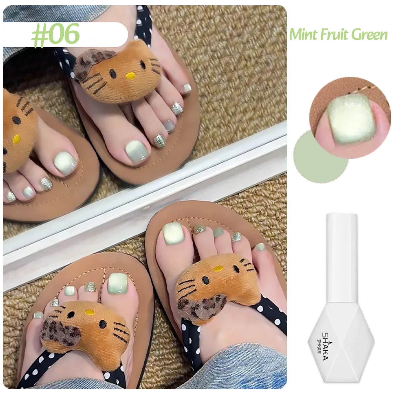 1 pièces WS sélection d'été printemps fête perle de verre oeil de chat Gel vernis à ongles de haute qualité hydratant Simple blanchiment Nail Art