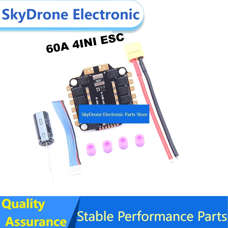 SkyDEl4IN1 45A 60A ESC BLHELI_S Support 3-6S Brushless Motor Support DShot300 600 Multishot Oneshot PWM FPV F4 Flight Control