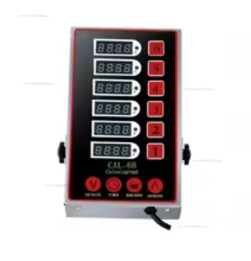2021 Custom Red Multifunctional Commercial Kitchen Six-Channel Countdown Timer Factory Direct Sales