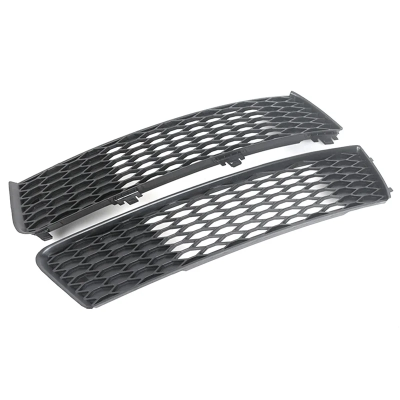 

2Pcs Front Bumper Grill Mesh Cover Trim Vent Fog Light Grille Racing Grills for Audi Q7 S LINE 2009-2015 4L0807697B