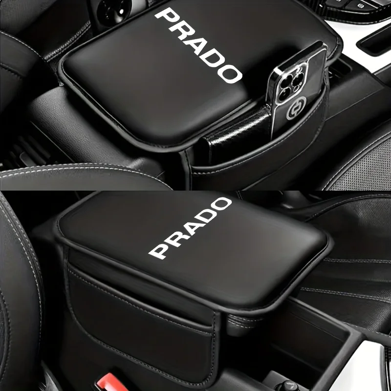 Protetor de Apoio de Braço para Carro, Almofada de Proteção para Console Central, Capa de Armazenamento para Prado 120 150 J90 J120 J150 LC90 LC150