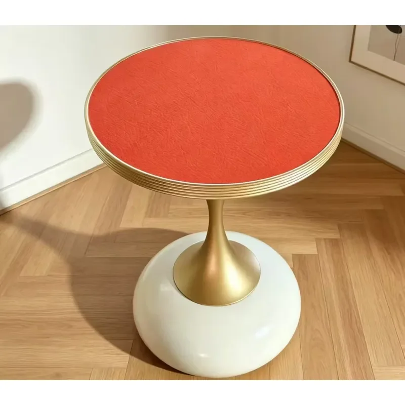 Modern Round Coffee Table Removable Metal Bedside Table Light Luxury Living Room Furniture Eco Friendly Home Decor Small Side