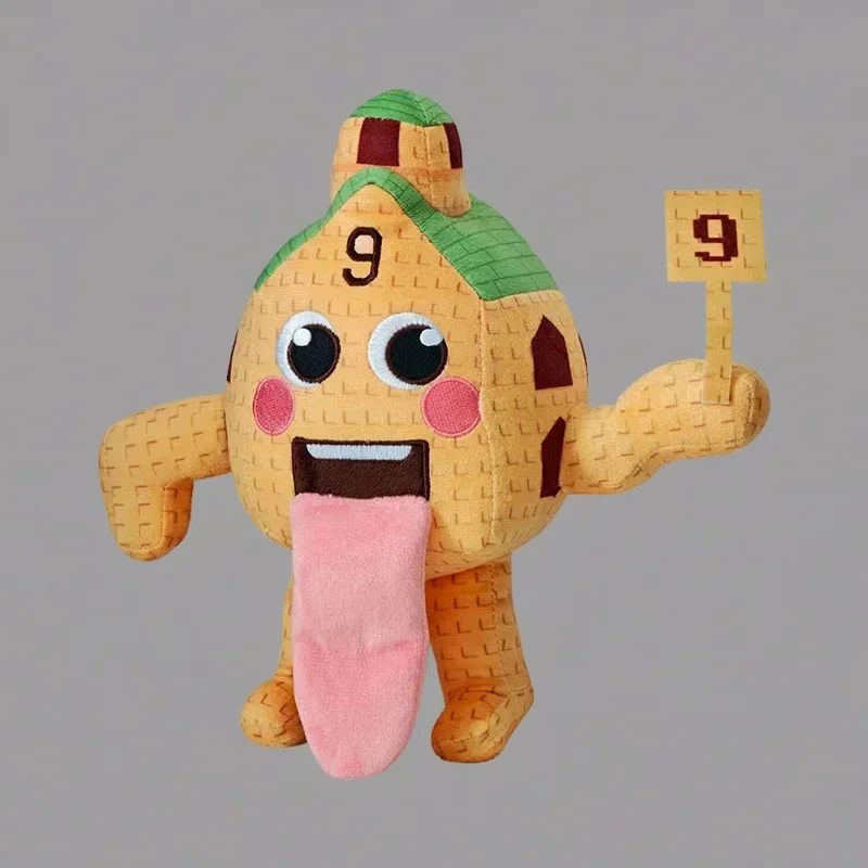 

Аниме плюшевая кукла Steal A Brainrot House No 9, жуткий персонаж, мягкая игрушка для детей, подростков, декор игровой комнаты, подарок на Хэллоуин, день рождения