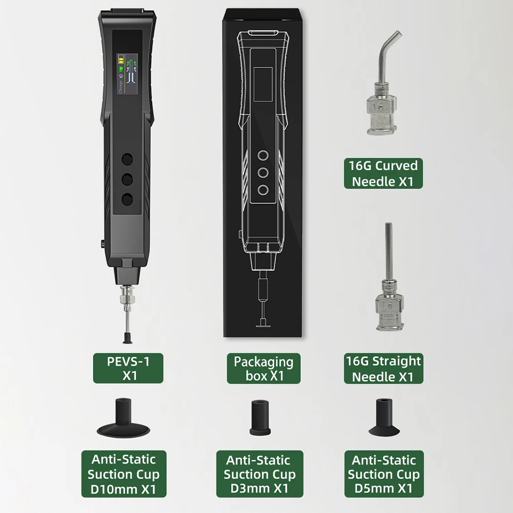 

Electric Vacuum Sucking Pen Anti Static Rechargeable Vacuum Pickup Tool Suction Picker Up Hand Tool for IC Component Placement