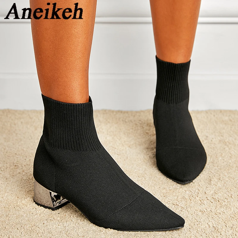 aneikeh-2026-spring-autumn-pointed-fashion-elegant-knitted-stretch-fabric-ankle-boots-women-square-heels-sewing-chelsea-boots