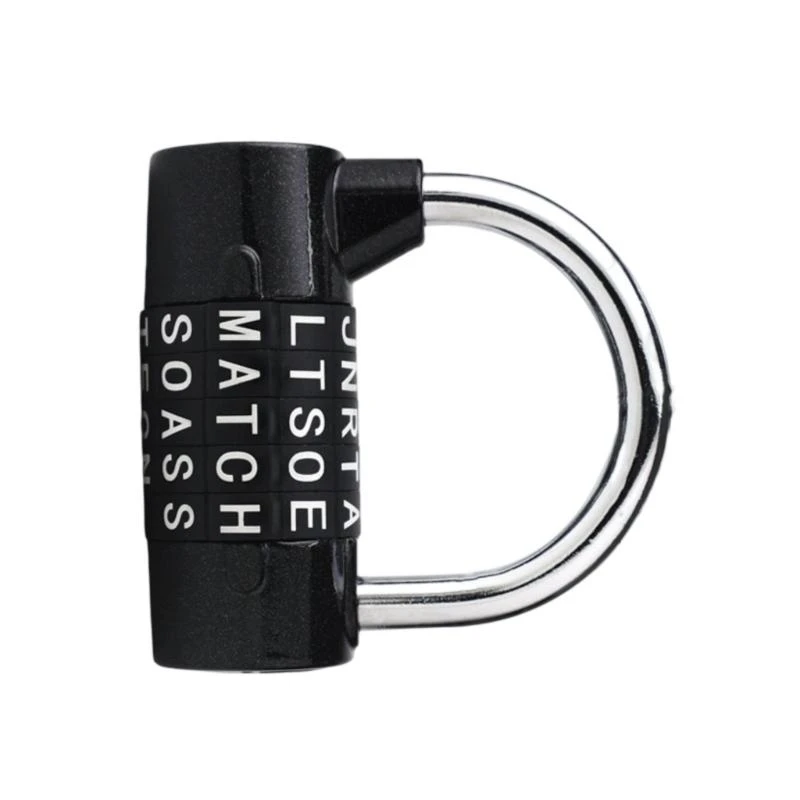 

Combination Padlock Security Lock Gym Locker Padlock 5 Letter Combination Lock