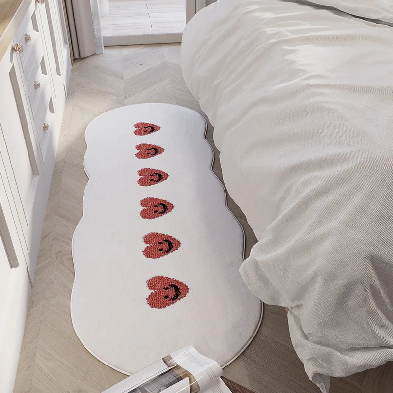 VIKAMA Fresh And Simple Bedroom, Cool And Warm Bedside Blanket, And Anti-Slip Plush Home Decoration Carpet For The Living Room