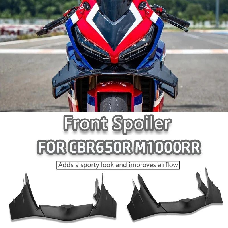 

Аэродинамические спойлеры-крылья (винд-спойлеры) для мотоциклов GP, передний обтекатель, передняя накладка для CBR650R 2023, CBR 650 R 2019-2023, M1000RR