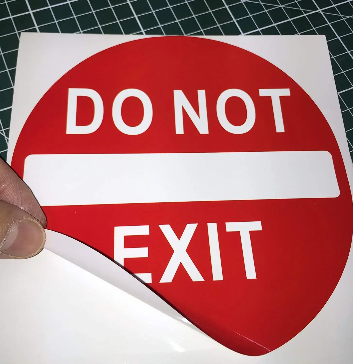 Enter & do not exit door warning sign vinyl label Decal Sticker for commercial stores,shops,cafes offices,restaurants, etc