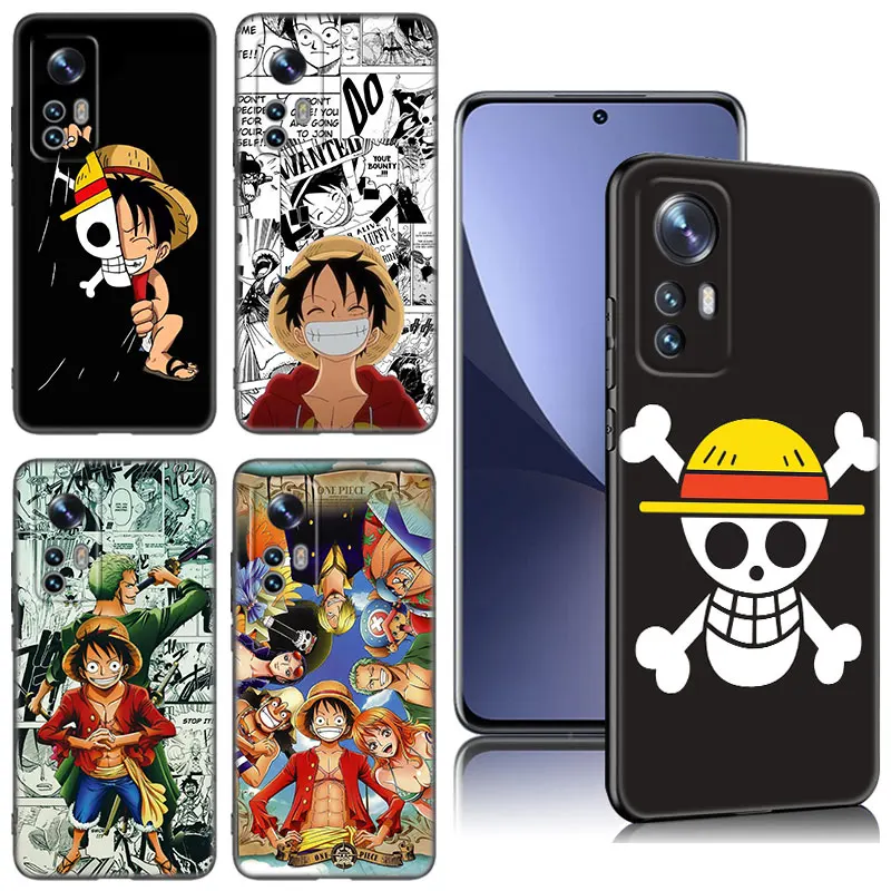 Anime Pirates King-Monkey Phone Case For Xiaomi Mi 8 9 SE 10 10T 11 12 13 Lite 9T 11T 12S 12T 13T Pro 11i 12X Black Cover