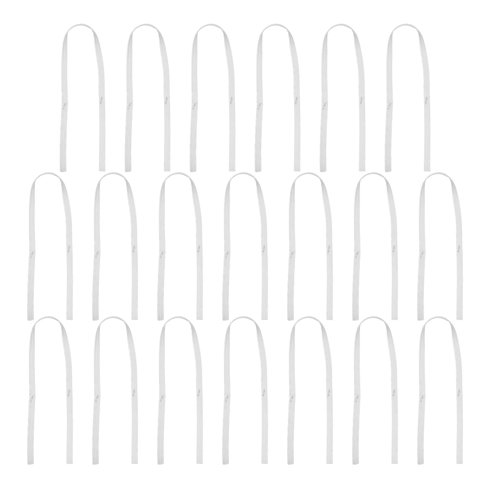 

20Pcs Double Tab Nylon Zippers Heavy Duty Zip for Duvet Covers Bed Sheet Accessories Sewing Projects Twin Size White Nylon Coil