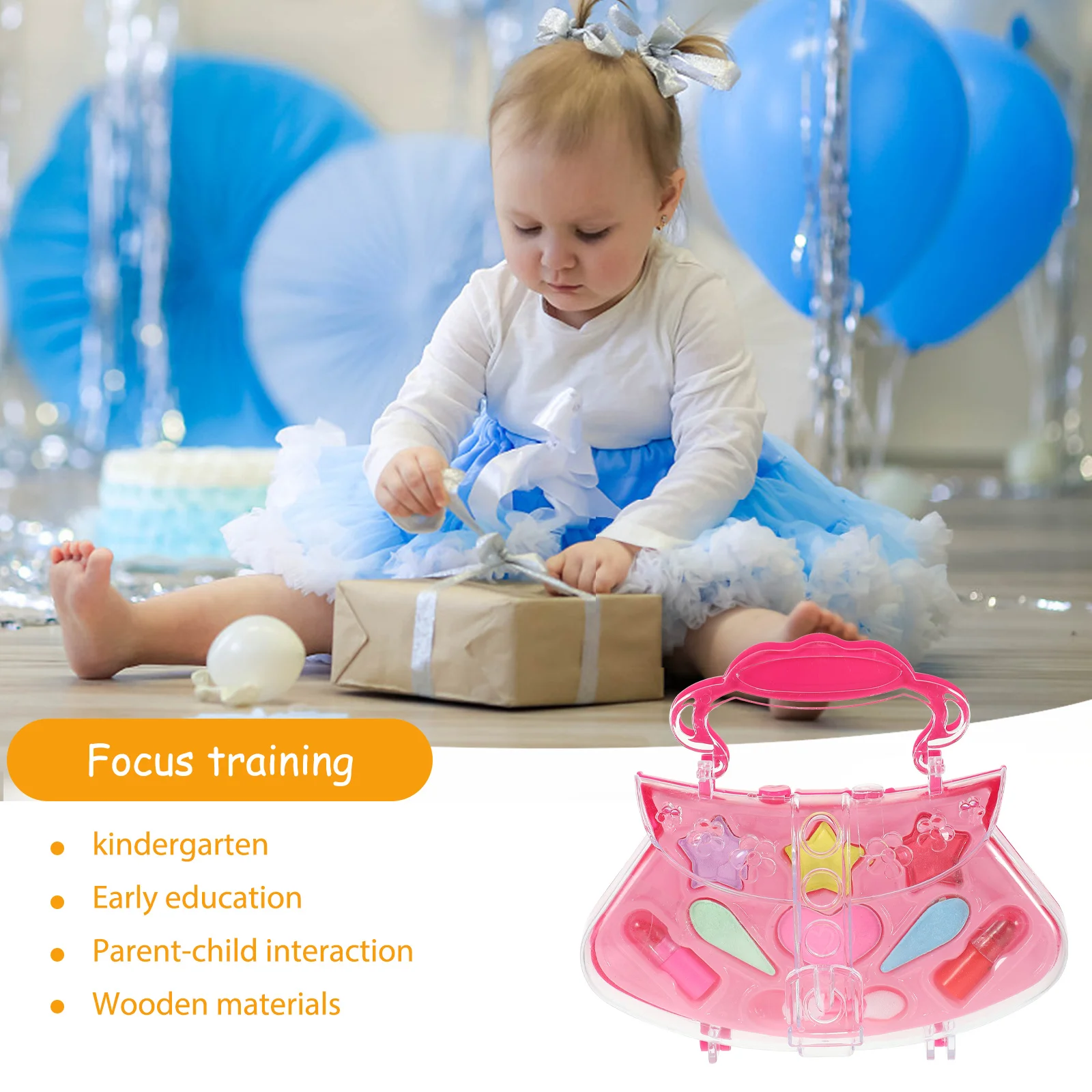 Kinder-Make-up-Set für Mädchen, Kinder-Make-up-Spielset, Kinder-Kosmetik-Set, Kinder-Beauty-Set, Make-up-Set für Mädchen