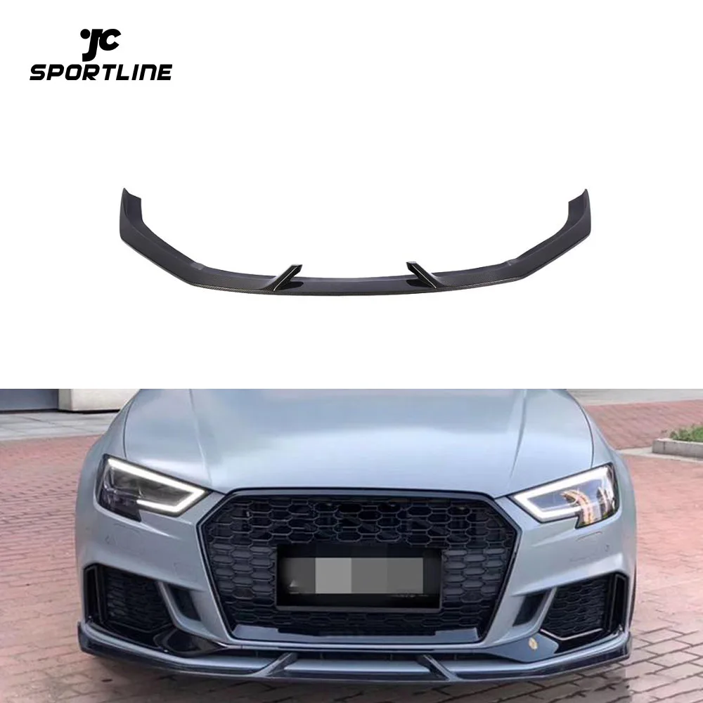 

Carbon Fiber Front Lip For Audi RS3 Base Sedan 4-Door 2017-2018