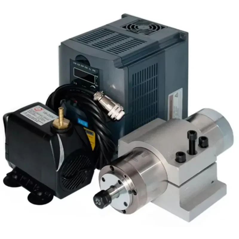 

【Factory】Precision Air Water Cooled CNC Lathe Spindle Kit With Drag Chain And CNC Guide Rail