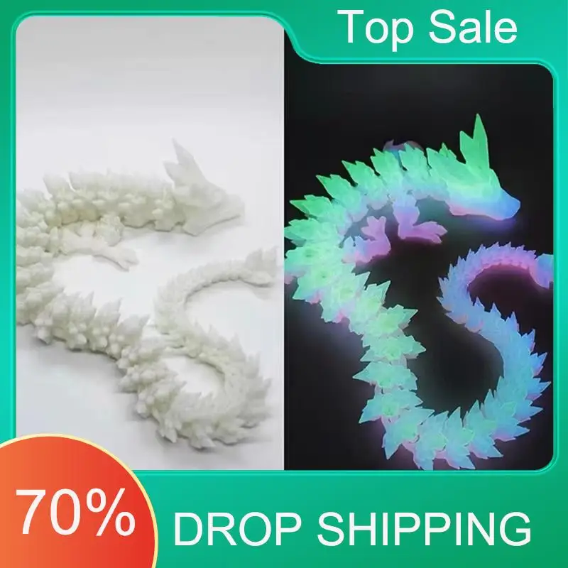 

A49U Movable Dragon Ornament With Joints Dragon Ornament Stress Reducing Desktop Ornament