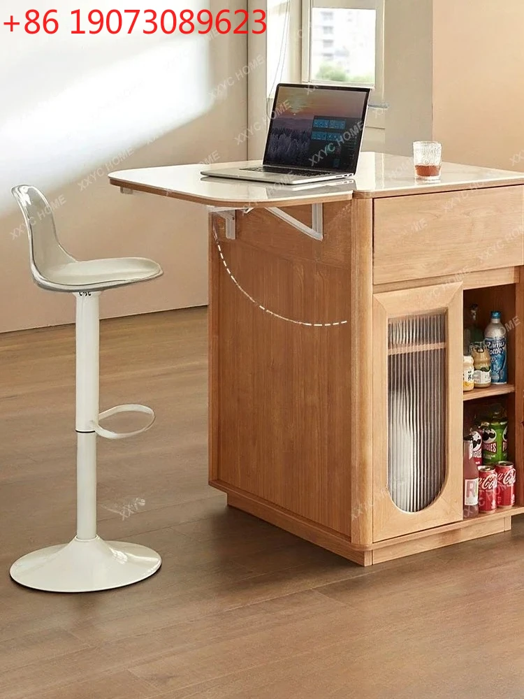 

Small Apartment Light Luxury Kitchen Island Dining