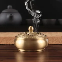 lotus pond fish Incense burner copper dish Incense Holder Burner Brass Sandalwood Censer Incense