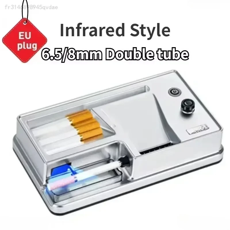 

6.5/8mm Tube Electric Cigarette Rolling Machine Infrared Sensing Injector Tobacco Filling Auto Cigarette Maker Smoking Accessory