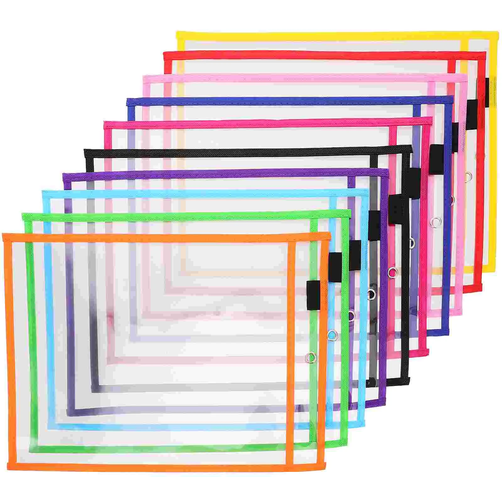 

30 Pcs Dry Erase Pocket Sleeves Erasable Write and Wipe Pockets Resuable Office