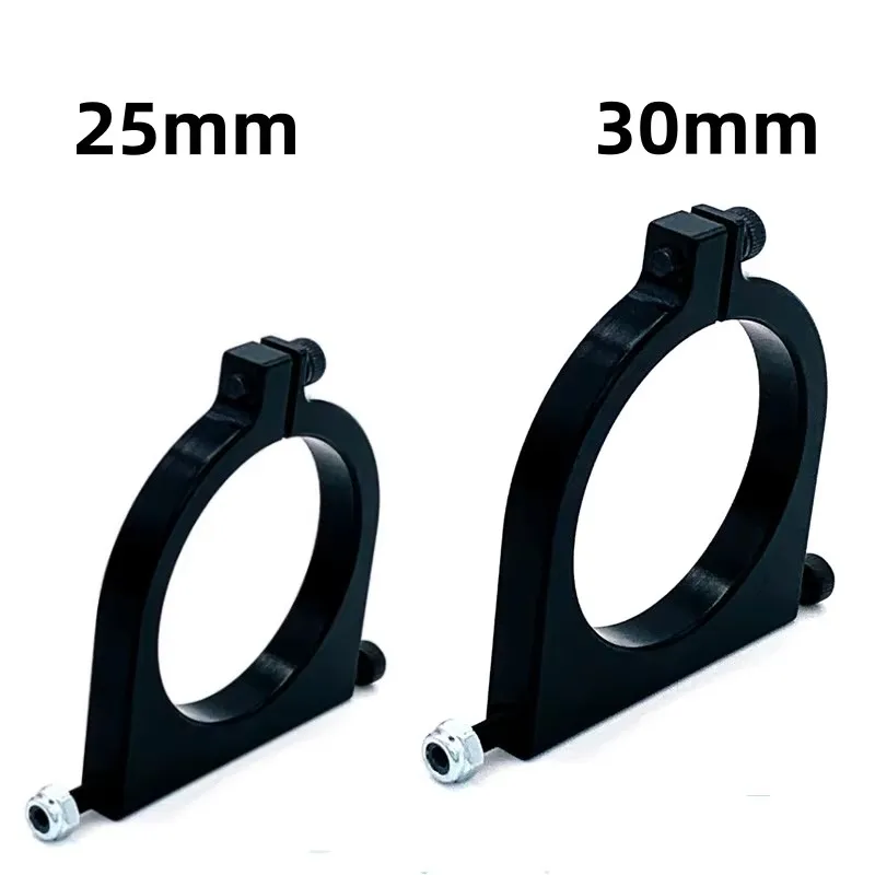 4pcs 25/30mm Carbon Pipe Clamp Pipe Clamp Fixed Connector Fixed Bracket for RC Drone UAV Multi Rotor Alloy Black