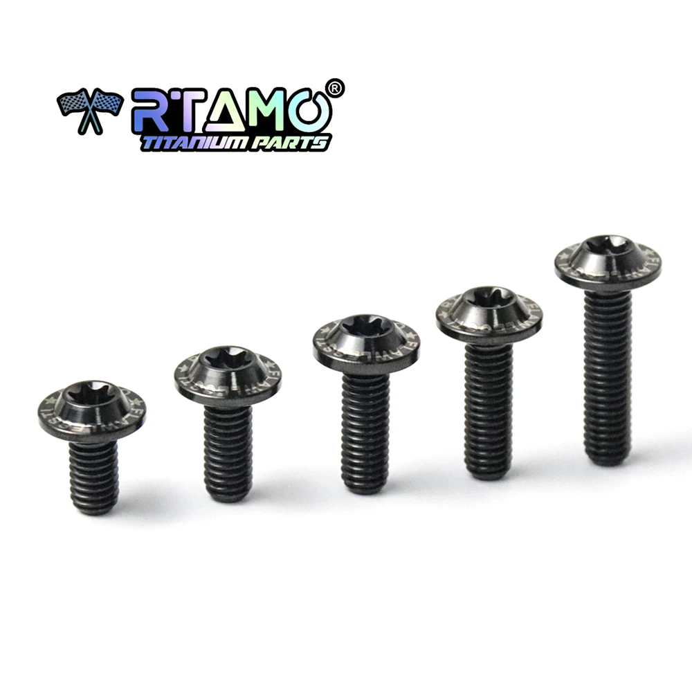 RTAMO Bout Titanium M6X10/12/15/18/20/25mm Torx Hoofd Fiets Motorfiets Modificatie Decoratie Schroef Ti Bevestigingsmiddel 1 stuk