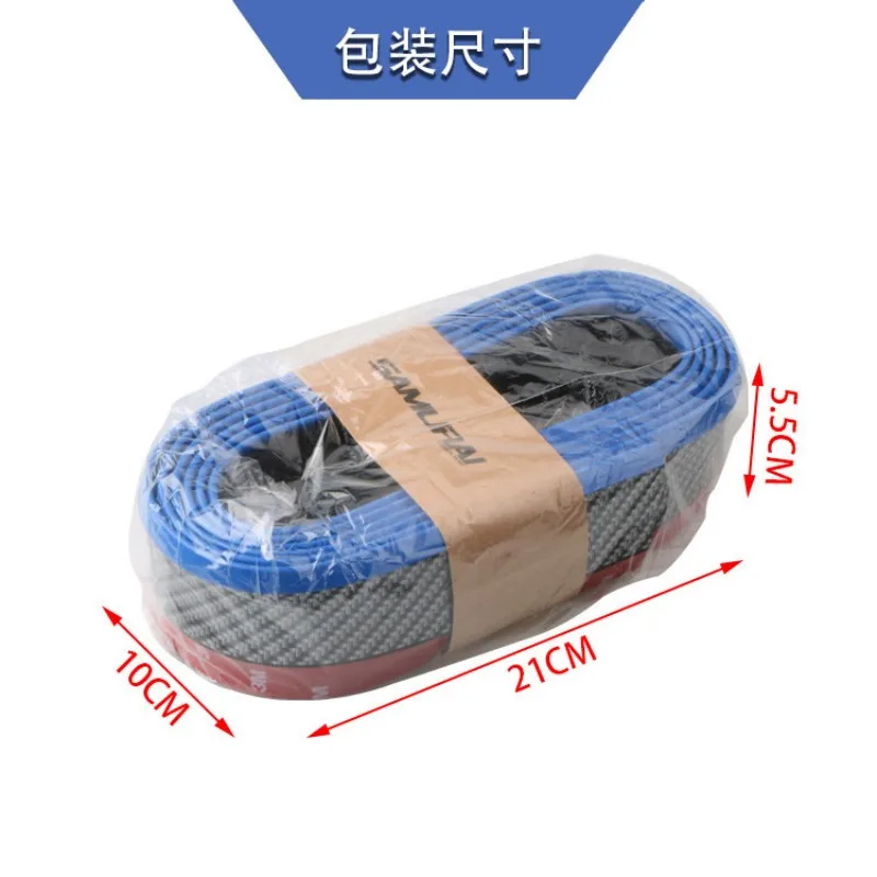 Universal Car Front Bumpers Anti Collision Strips Carbon Fiber Rubber Strip Car Front Bumper Lip for Car Lip Skirt Protector
