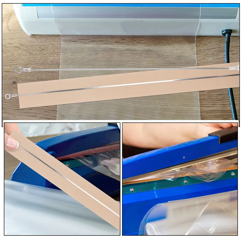 6Pcs Heat Sealer Strips Sealing Machine Heating Elements High Temperature Aluminum Sealer Replacement Parts Hand Pressure