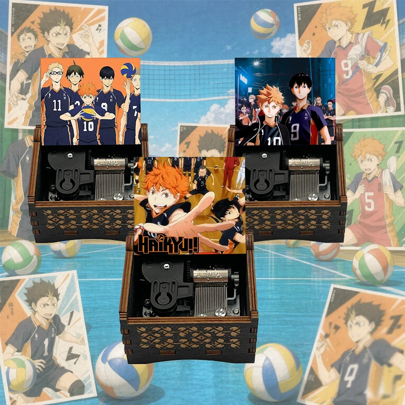 Anime Haikyuu Music Box Imagination Song, Popular Hinata Tobio Fans Souvenir, 18 Note Silver Movement Cute Gift